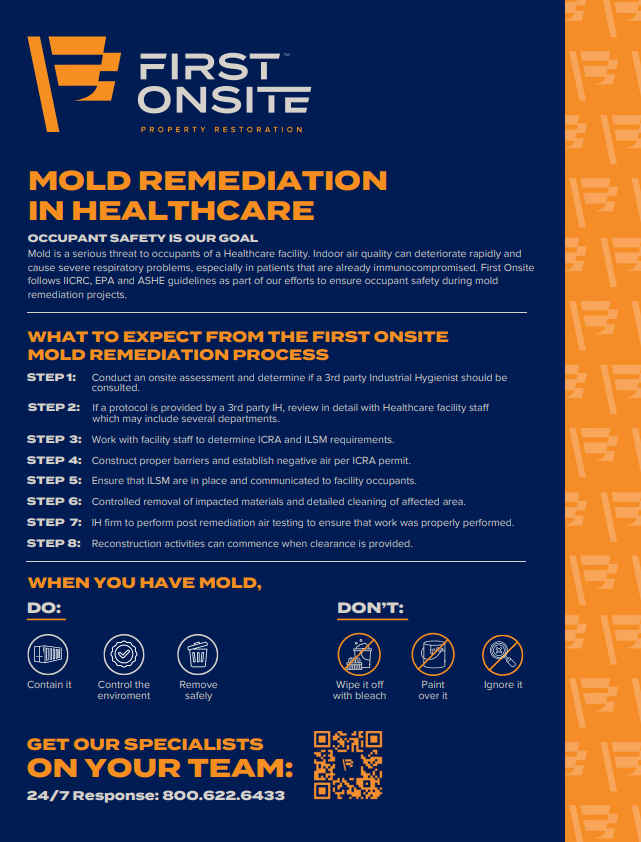 first onsite healthcare mould services