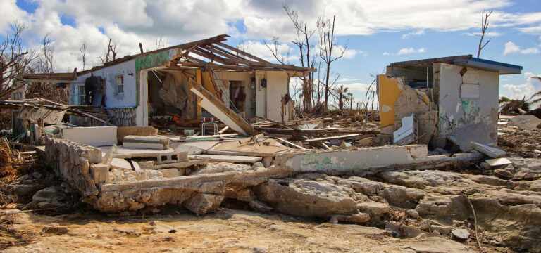 Storm disaster aftermath