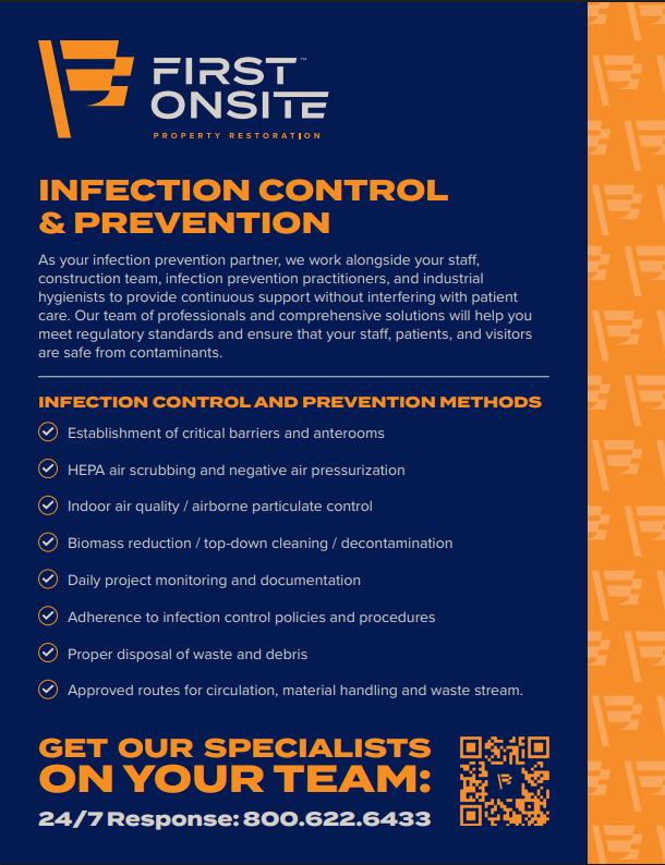 servicios de control de infecciones de first onsite in situ