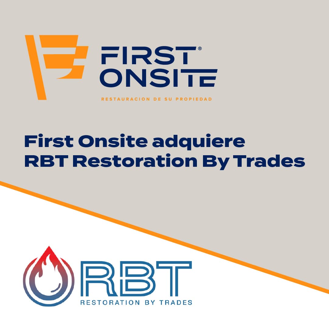 Logotipo de RBT Restoration By Trades — ahora parte de First Onsite ...