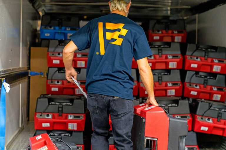 Déshumidification après un dégât d'eau